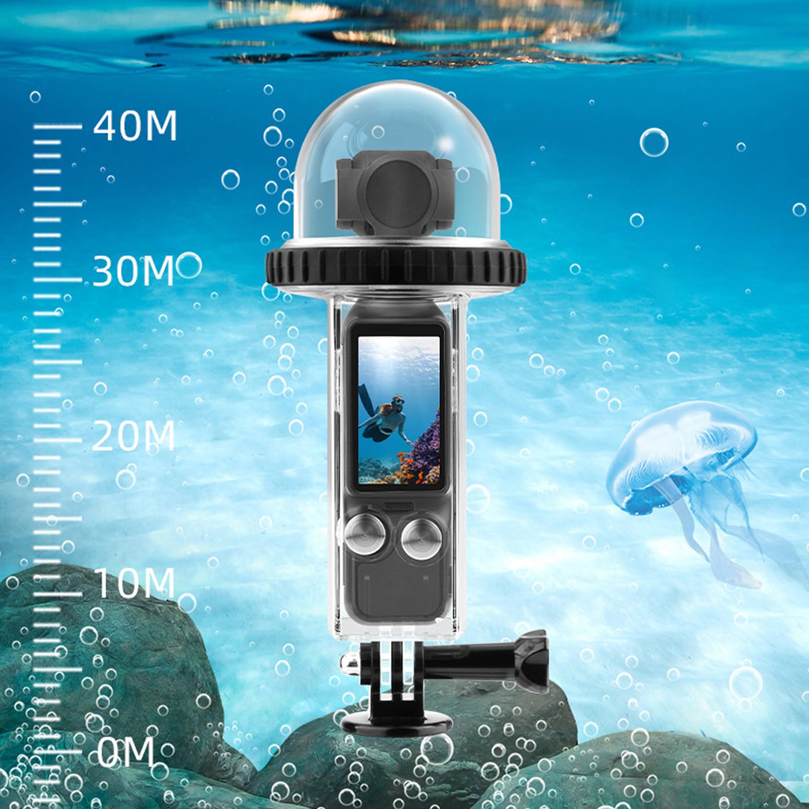 Wasserdichter Tauchkoffer, kompatibel mit DJI Osmo Pocket 3 – Erkunden Sie Tiefen bis zu 40 m – perfekt für Unterwasserabenteuer Schwimmen, Tauchen, Surfen