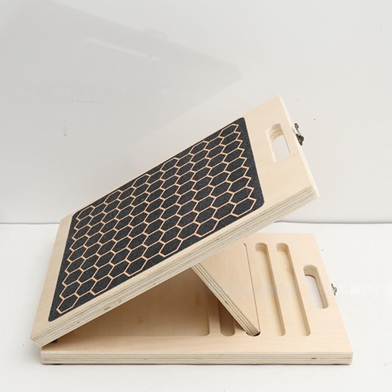 Ergonomic Wooden Calf Stretcher Antislip Design Safe Strength Training Leg Stretching Device with Adjustable Positions Adjustable Calf Stretcher