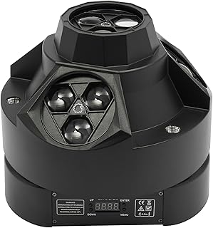 DJ Lights,4 in 1 RGBW DJ Disco Lights with LCD Display,LED DJ Stage Lights Support DMX512 & Sound Activated,for Wedding Party KTV