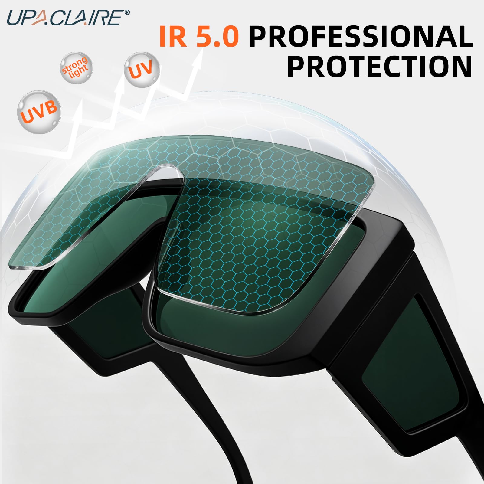 Lunettes de soudage enveloppantes, lunettes de soudage IR 5