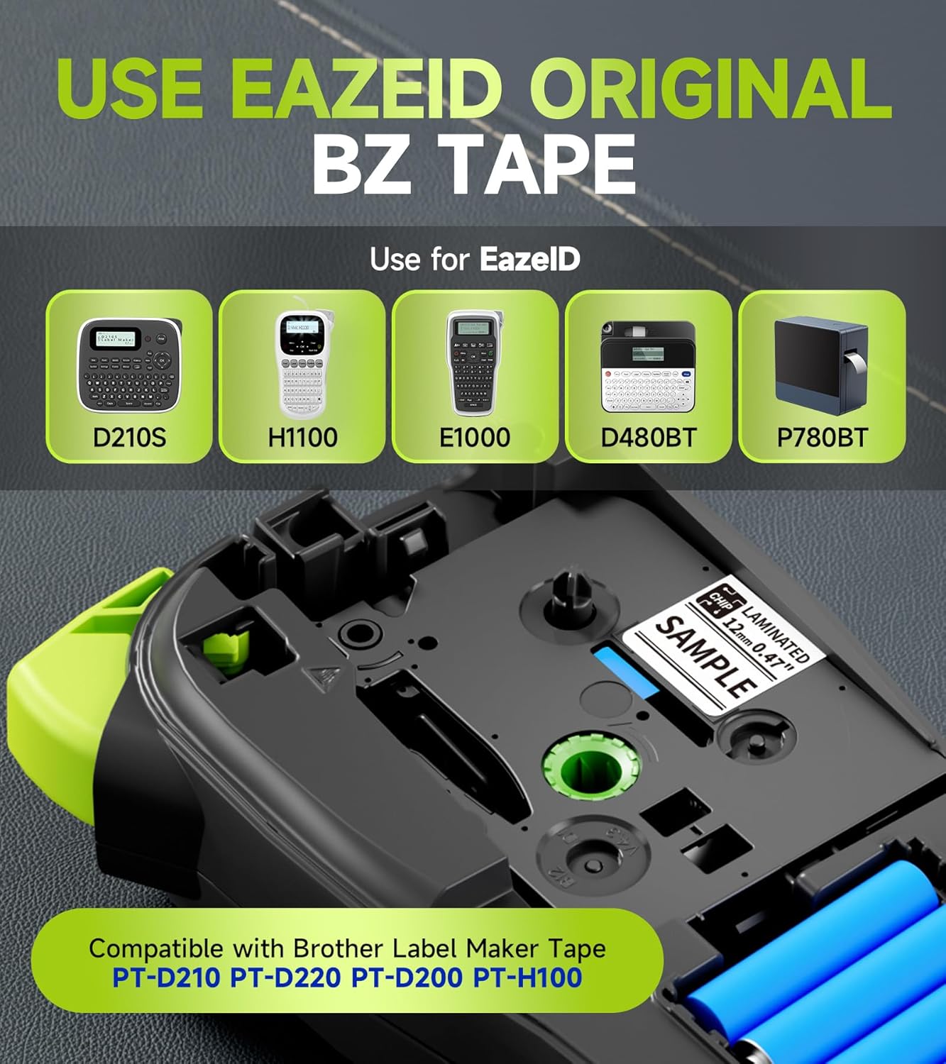 Industrial Label Maker Machine with-Tape Waterproof, Portable Cable Label Maker with Keyboard, Handheld Wire Labeler with Backlight Screen for Home Office Use, H1100 Black - Image 7