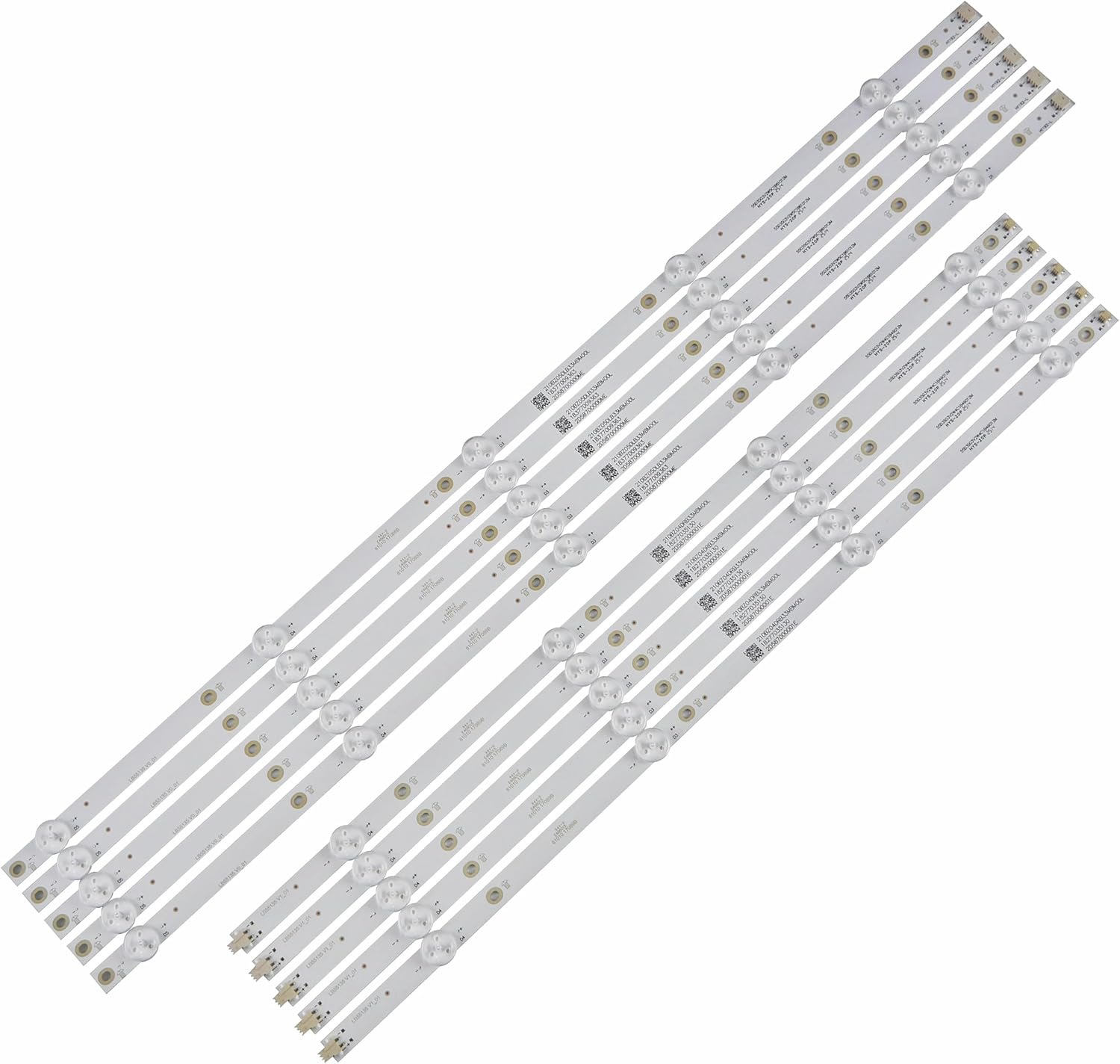 10 Pieces LED Backlight Strip for 55''TV NS-55DF710NA19 NS-55DF710NA21 NS-55F301NA22 TPT550U2-D072L D077L TPT550U1-QVN05U LBM550M0501-PJ-4 LBM550M0401-PK-5 E4SW5518RKU LB55135 V0_00 V1_01