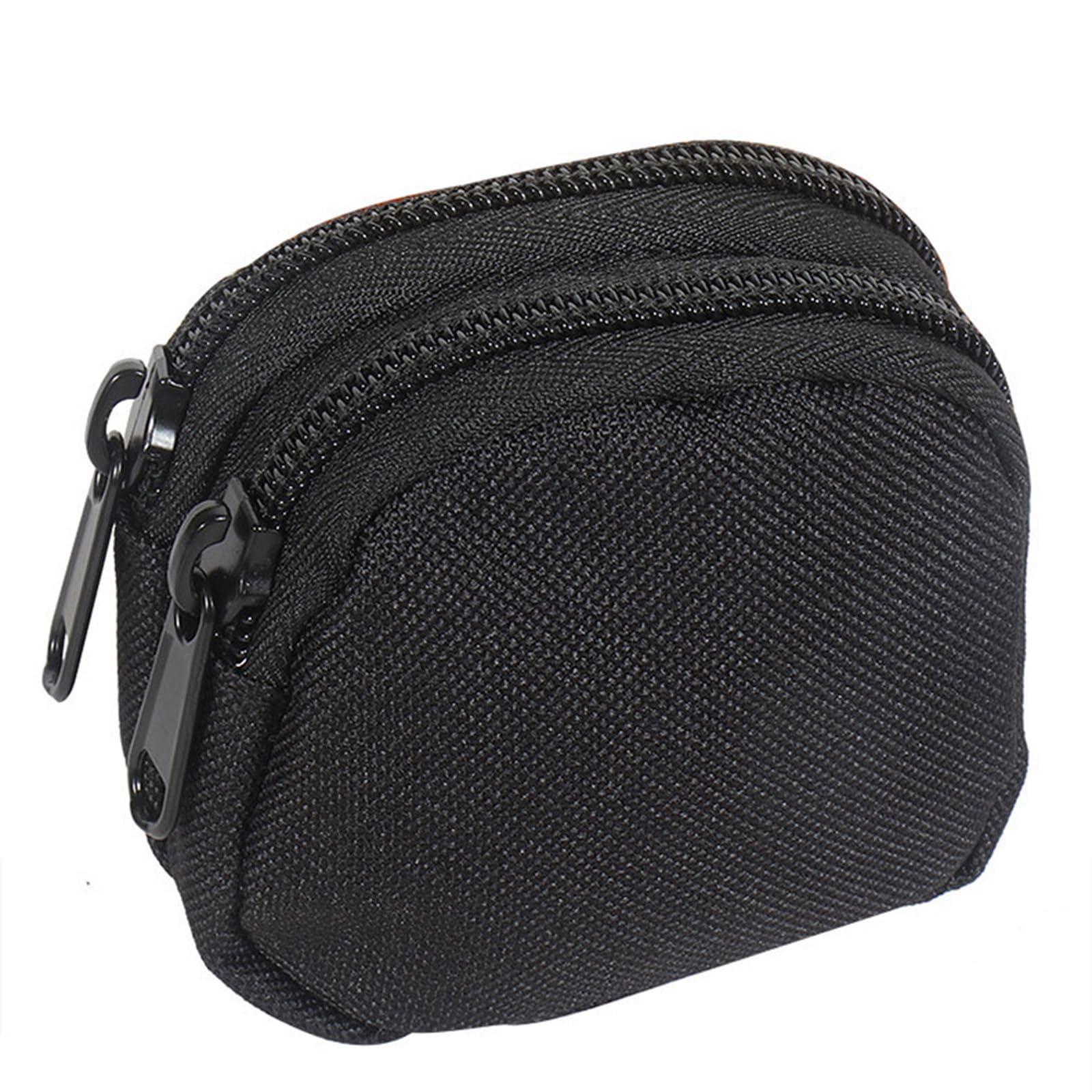 BBTISG Small Round Tactical Pouch, Outdoor EDC Molle Pouch Wallet Mini Portable Key Card Case Universal Outdoor Fanny Packs for Outdoor Hunting Camping Hiking Trekking (Black)