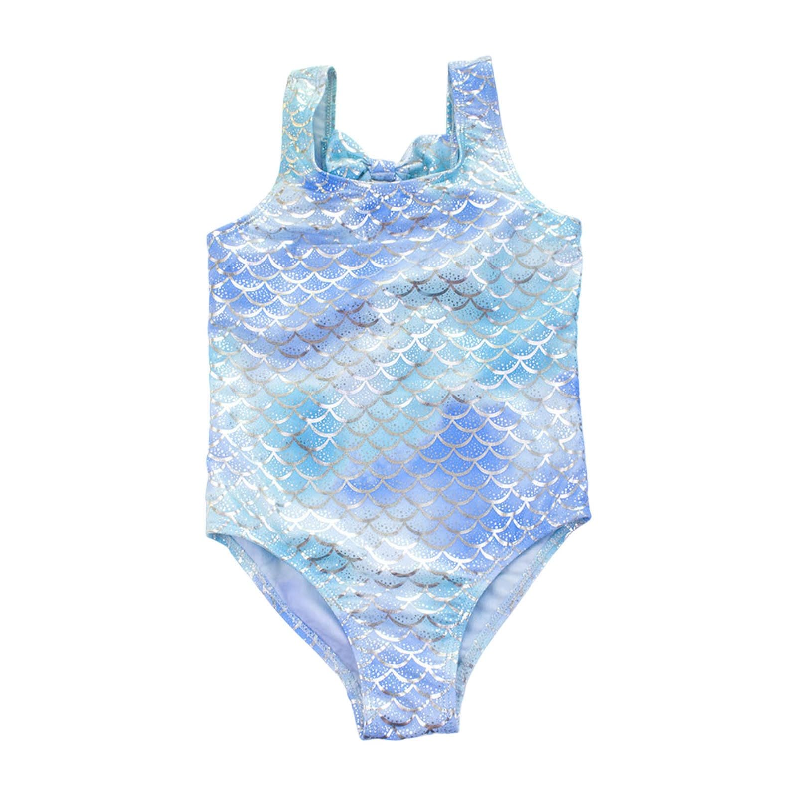 Generisch Bañador para niña de una pieza, traje de baño deportivo para la playa