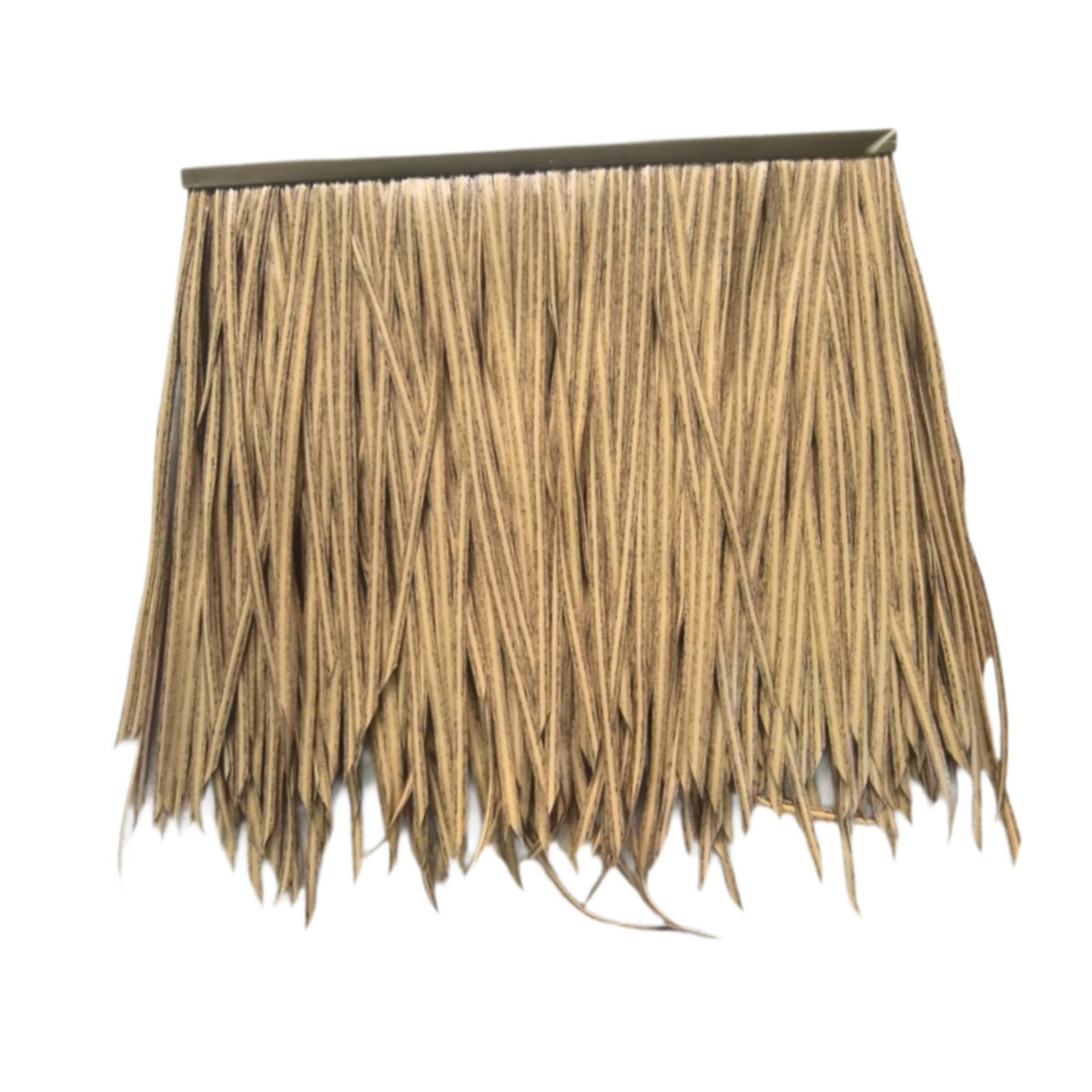 UJEAVETTE Artificial Thatch Roofing Centerpiece Bar Decoration for Fence Patio Outdoor Apricot-picture-32