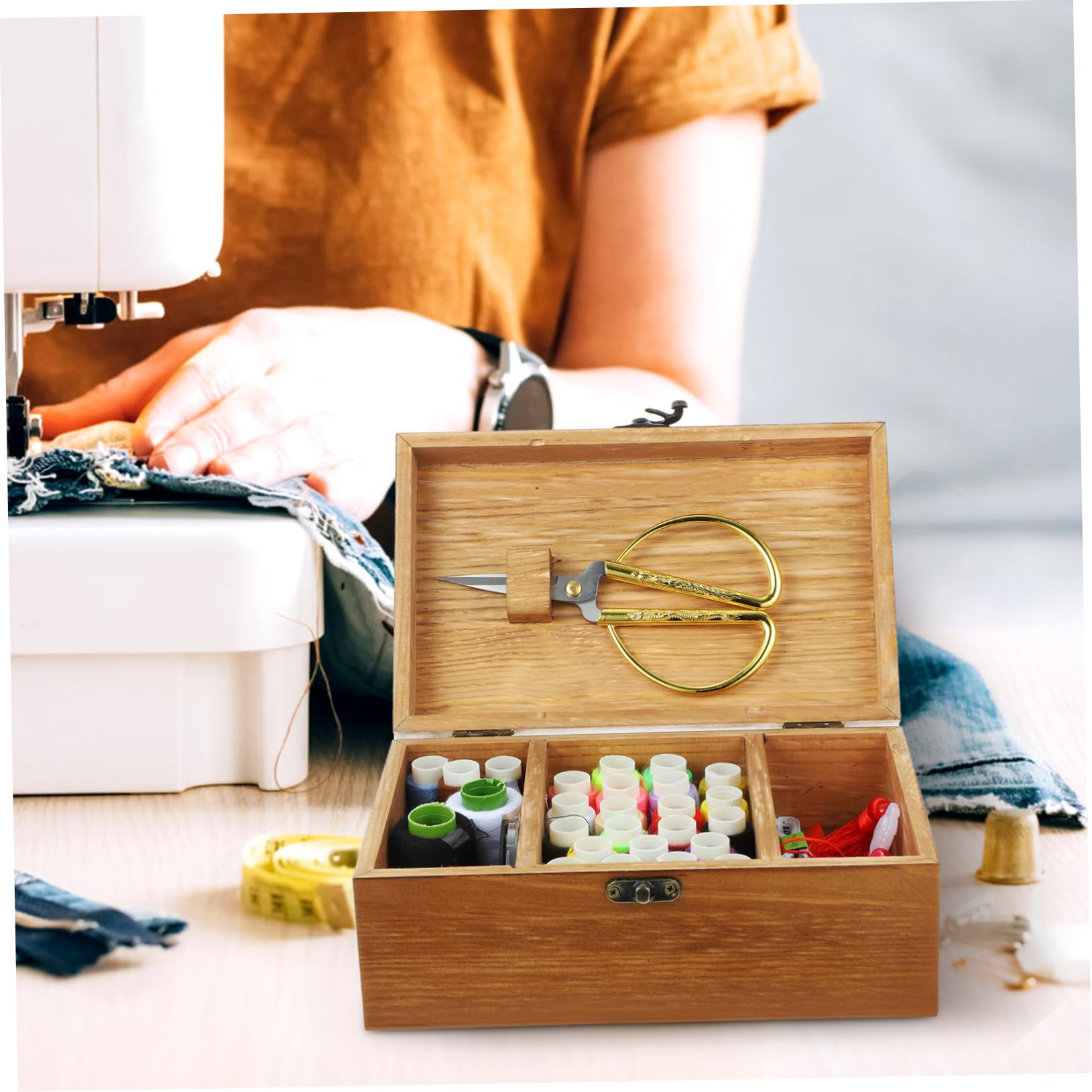 Kit de Costura Portátil y Ligero Hilos de Coser y Agujas de Acero Inoxidable para DIY y Uso en Casa