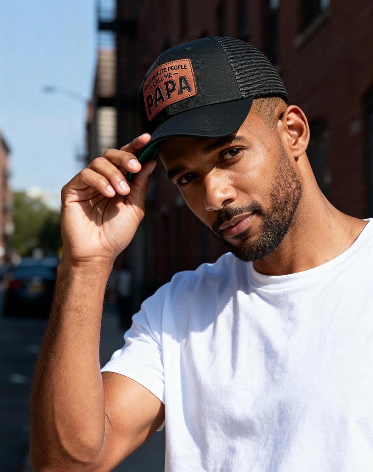 Waldeal Papa Trucker Hat, Adjustable Snapback Dad Hats for Men, Fathers Day Birthday Gifts from Daughter - Image 7