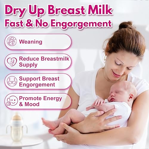 Miniatura 2 de Productos para detener la lactancia materna, destete para mujeres, suministro de leche materna seca, deja de bombear y sin congestión, reducción