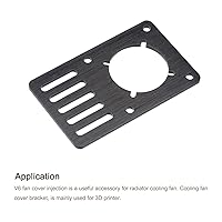 Vista 4 de MECCANIXITY Placa de montaje de motor paso a paso Placa de montaje de aleación de aluminio negro para impresora 3D Paquete de 2