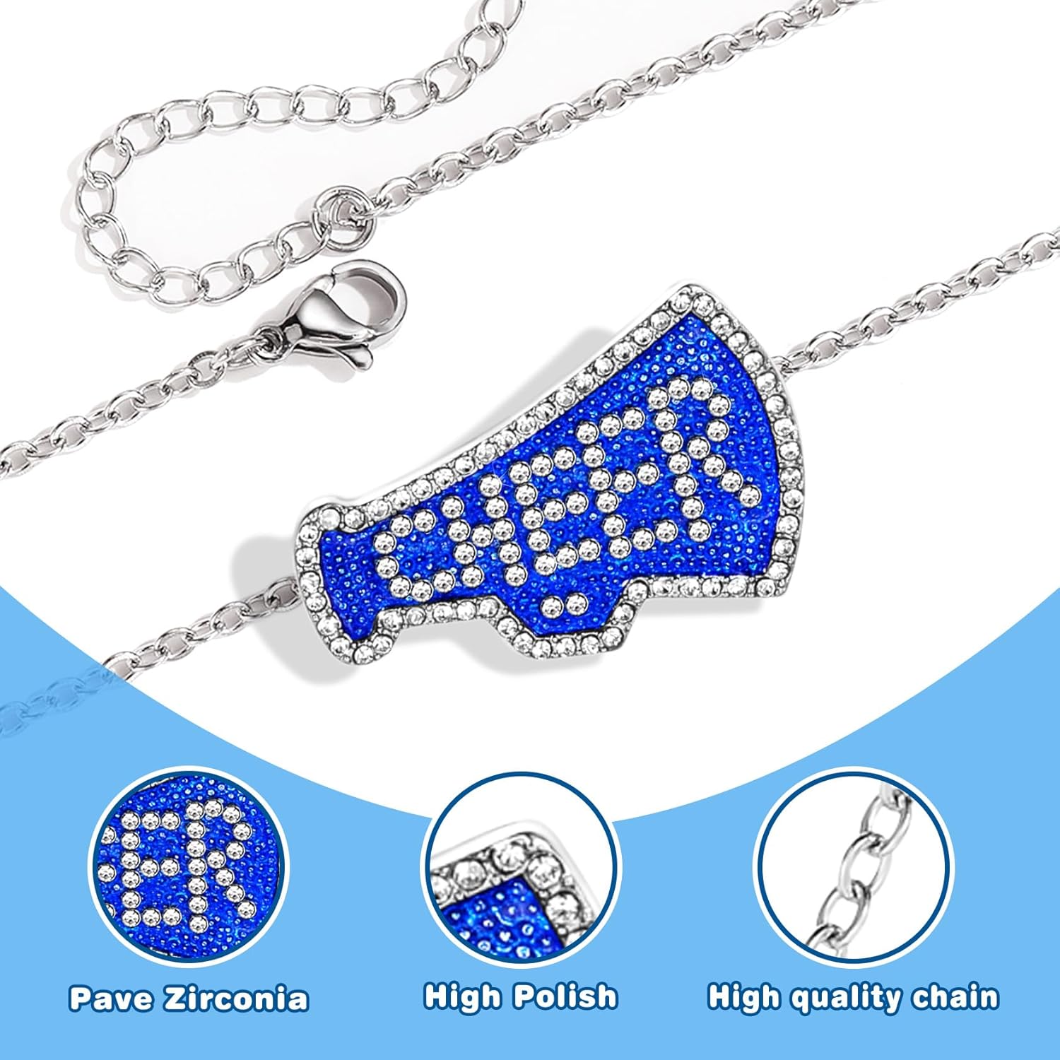 Cheer Necklaces for Teen Girls,Cheer Gifts for Girls,Cute Cheerleading Pendant Necklace Jewelry Birthday Christmas Gifts - Image 4