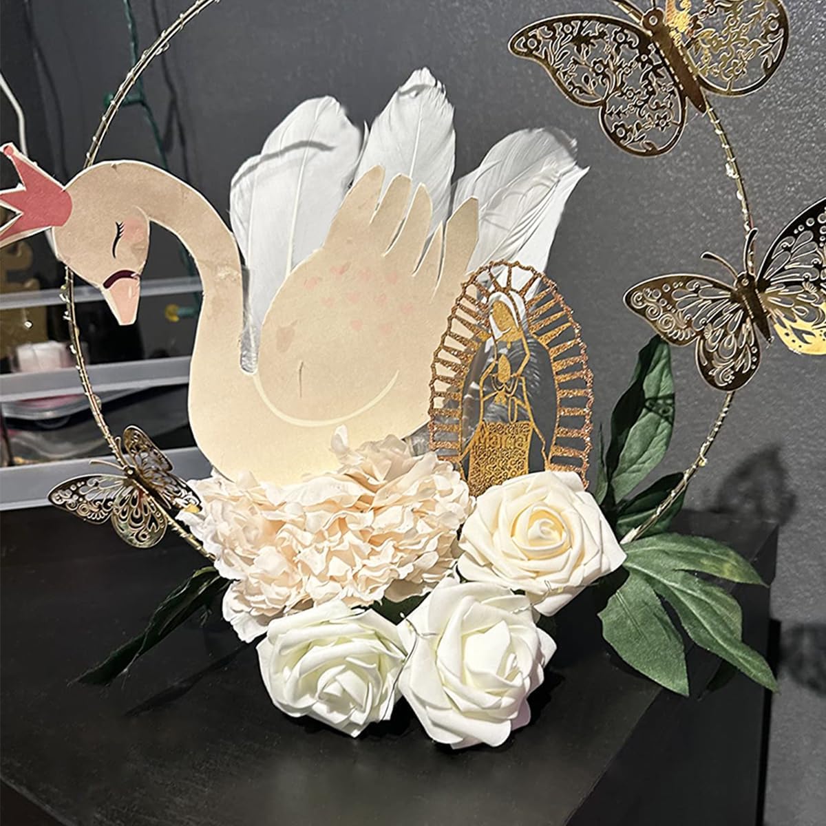 100pcs White Goose Feathers 6-8Inch for Christmas Angel Wings Crafts Wedding Party Decorations Dream Catchers