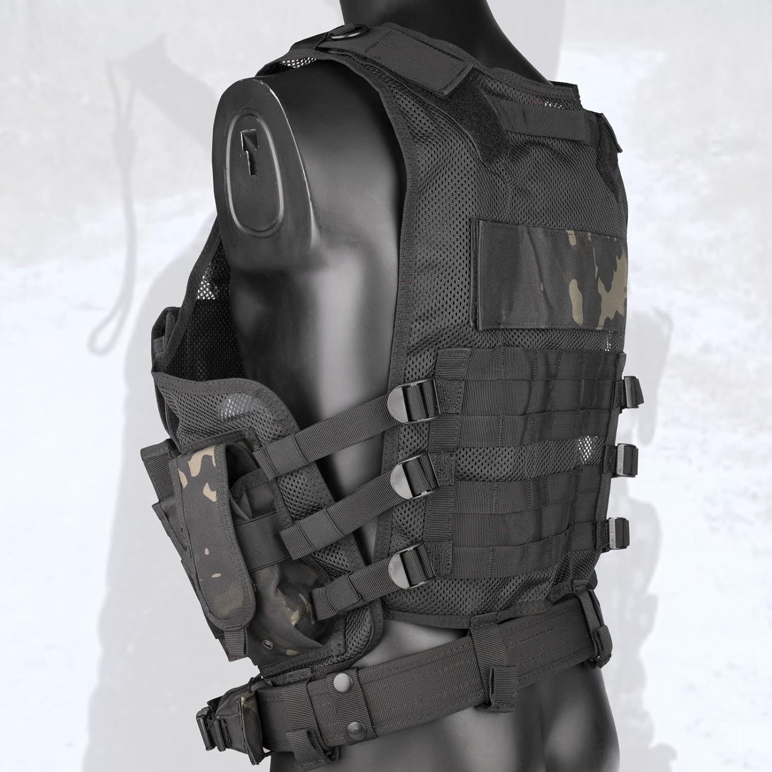 YAKEDA Tactical Outdoor CS Game Vest Adjustable Fit Adult