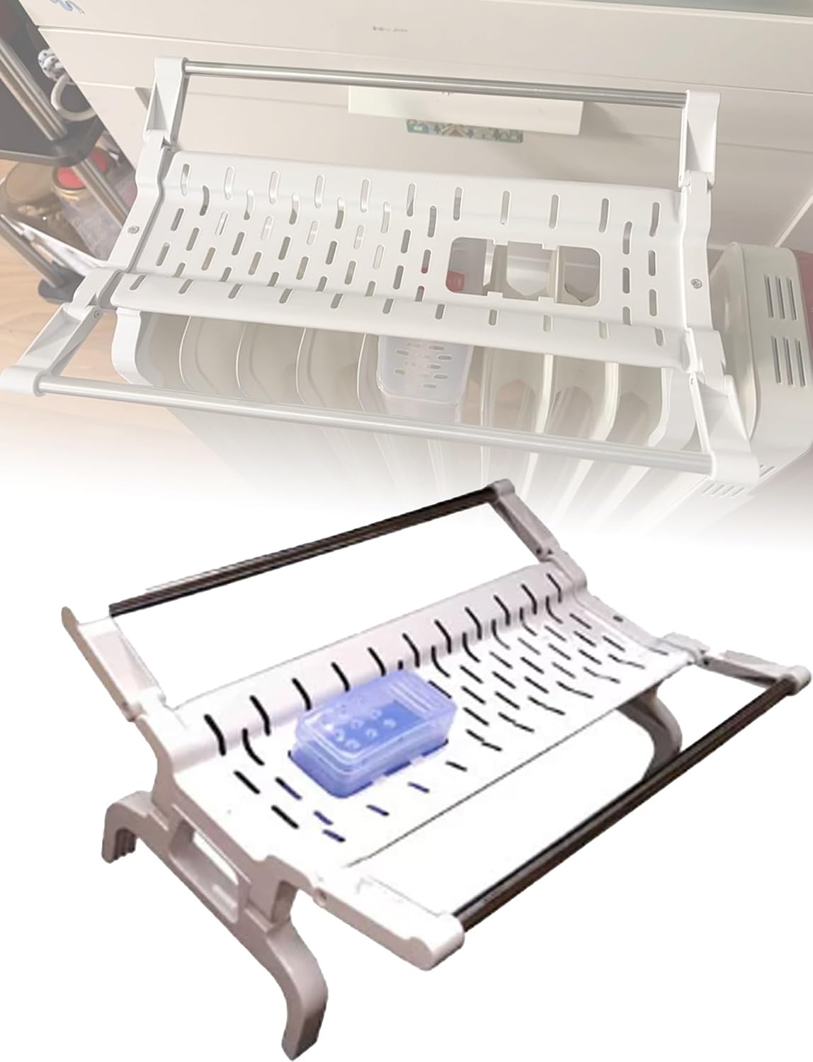 Drying Rack for Radiator Heater, Clothing Drying Rack with Fixing Spacers and Humidifier Stand, Ideal for Efficient Clothes Drying