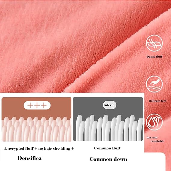 Super Warm Lamb Quilt,Lightweight Breathable Warmth Thick Bed Comforters, Winter Thickened Warm Quilt for Cold Weather 200x230cm 5kg