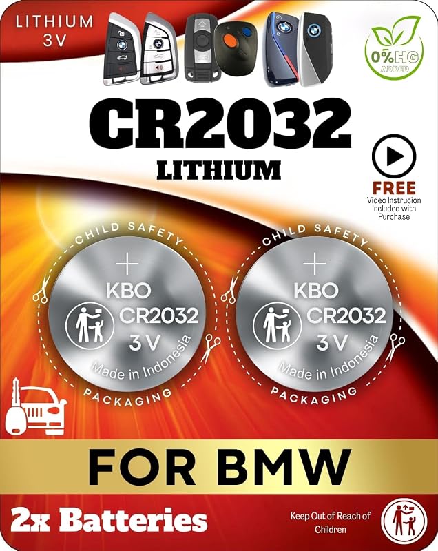 Bateria CR2032 para chave BMW Key Battery Outlet – 2 unidades