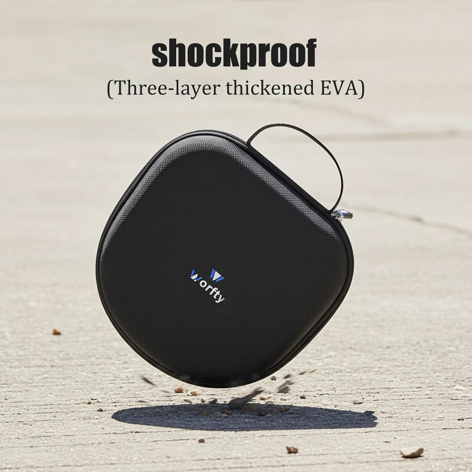 Headphones Case for JLab JBuds Lux ANC Wireless Headphones - Travel Storage Headphones Case (Graphite Black) - Image 6