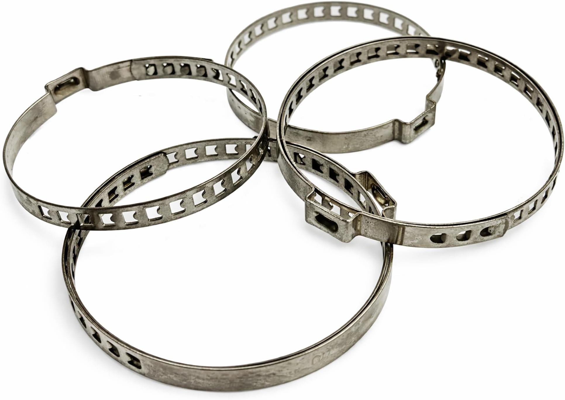 CV Boot Clips Stainless Steel for Axle Joint, CV Boot Clamp, CV Boot Repair Kit, 25-50mm and 40-110mm, Set of 2 Pairs (4 Clamps)