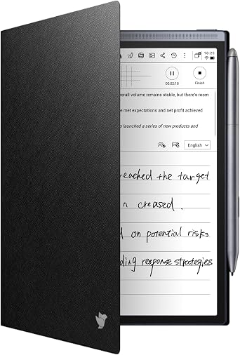 Black Protective Folio Case for iFLYTEK AINOTE Air2 Note-Taking Tablet 8.2"