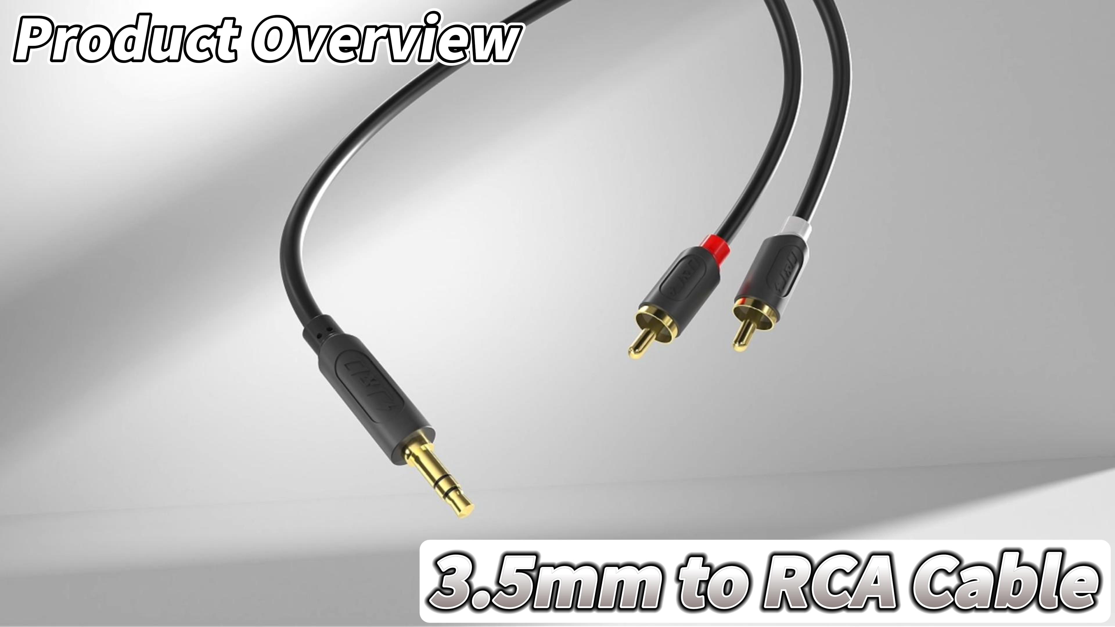 Amazon.com: J&D RCA to 3.5mm Cable, Gold Plated Audiowave Series