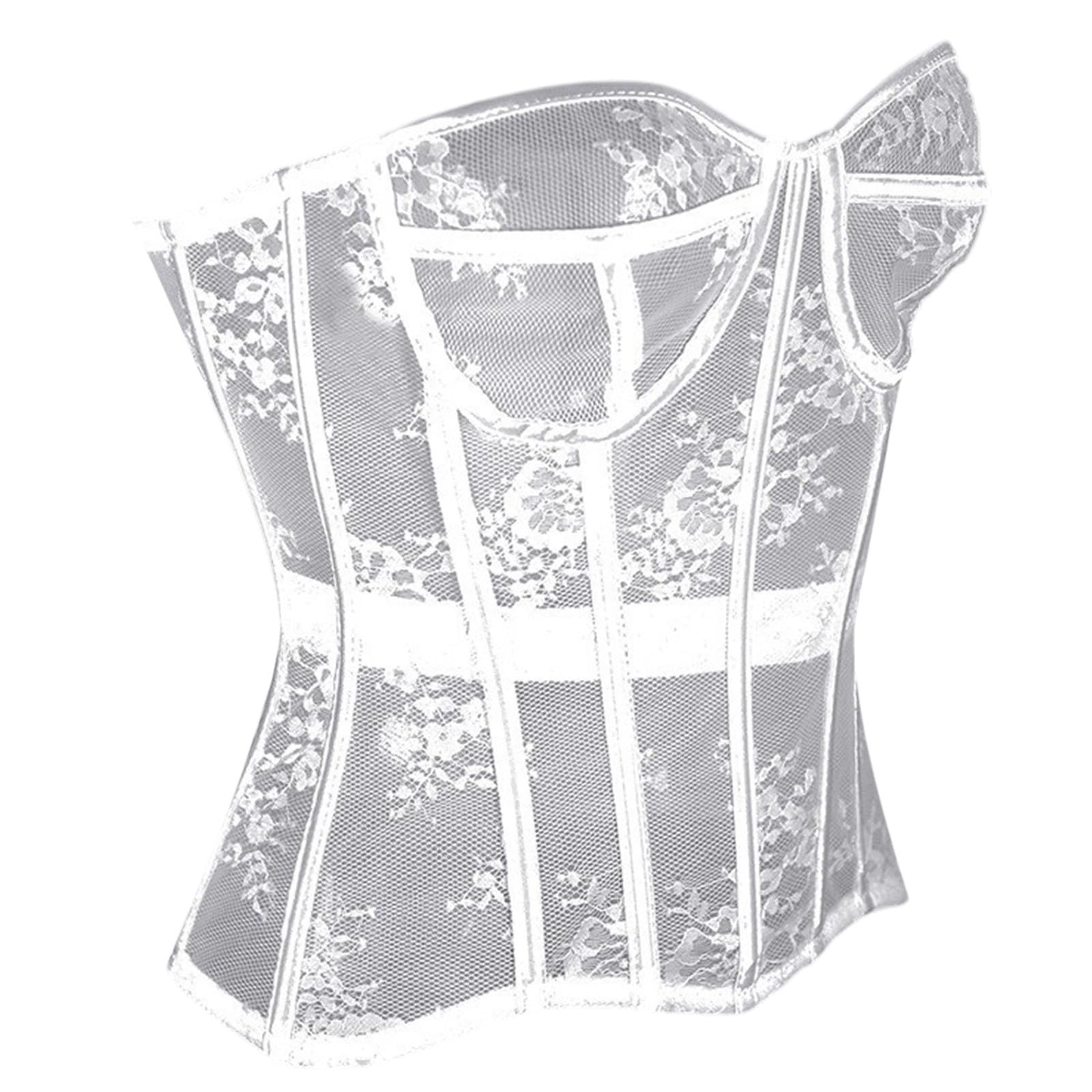 Corsetto Donna Elegante Corto, Corpetto Top Donna Curvy
