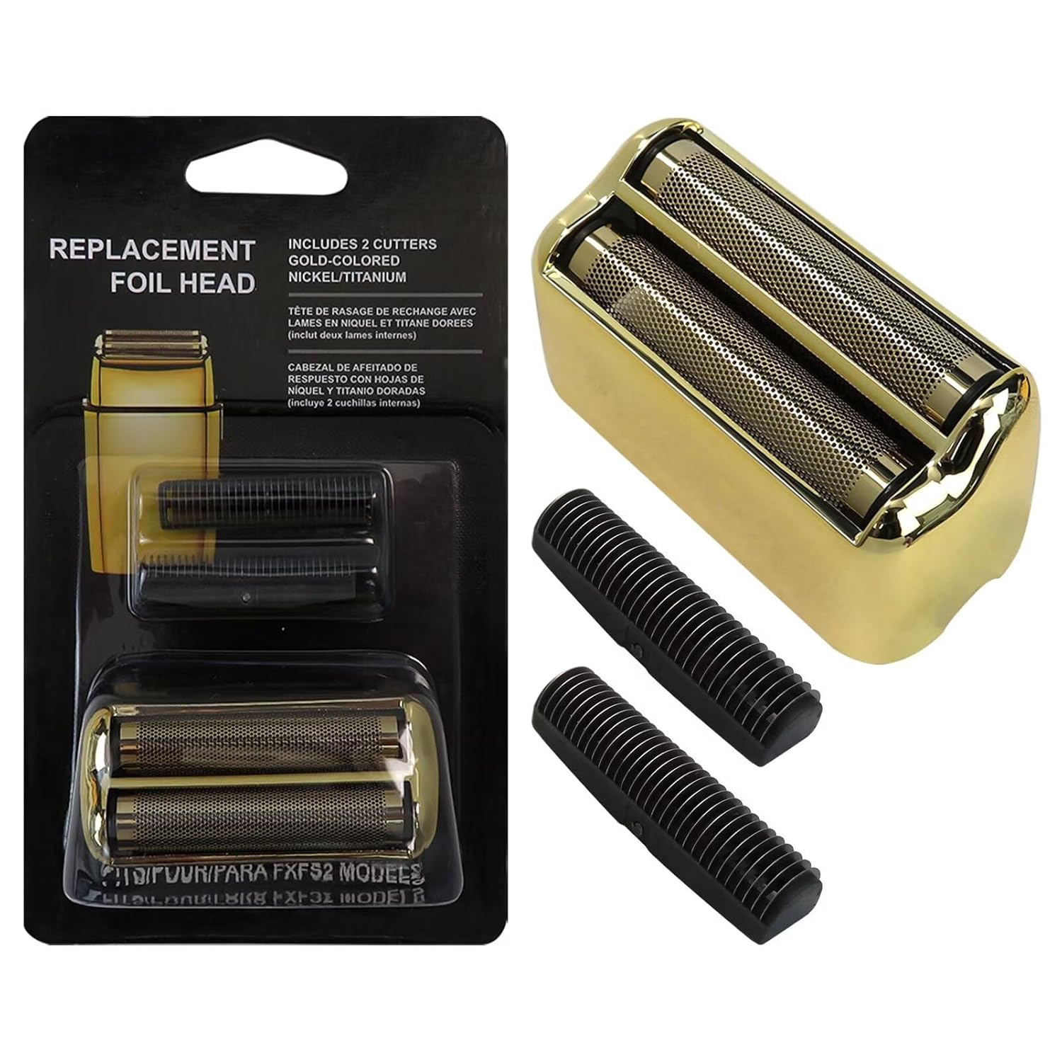 Upgraded Double Foil and Cutters Replacement Set Fit for BaBy-liss PRO Foil Shaver,LUSH BUBBLE New Replacement