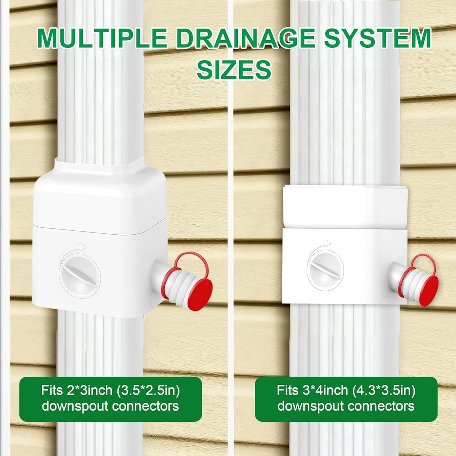 Corrosions Downspout Diverter Easy Mounting Rain Tool for Sustainable Home Drainage Downspout