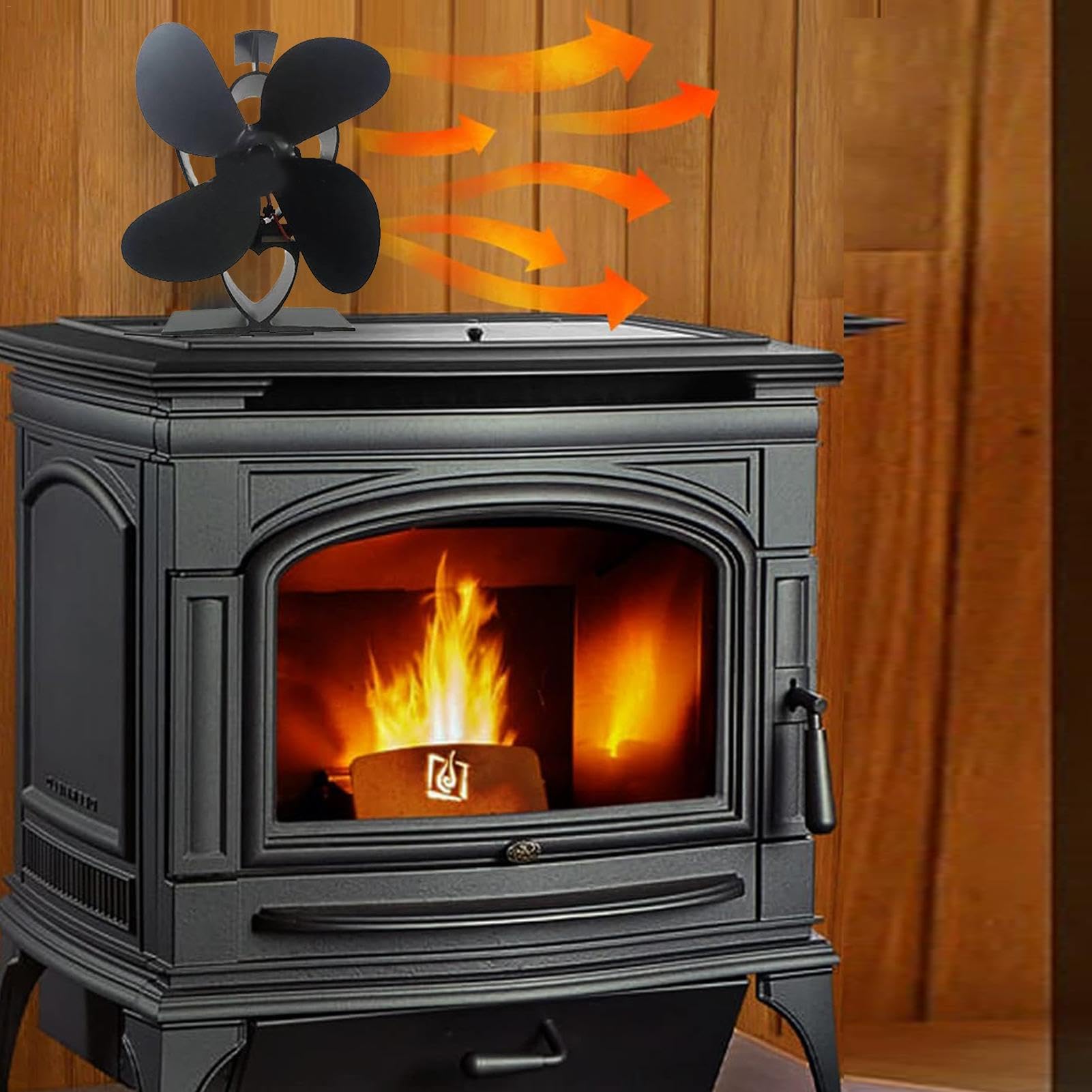 Ventilador Estufa Silencioso, Robusto, Soplador De Aire Caliente