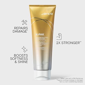 Joico K-PAK Daily Reconstructing Shampoo & Conditioner Set | For Damaged Hair | Repair Damage & Prevent Breakage | Double Hair Strength | Boost Shine | With Keratin & Guajava Fruit Extract