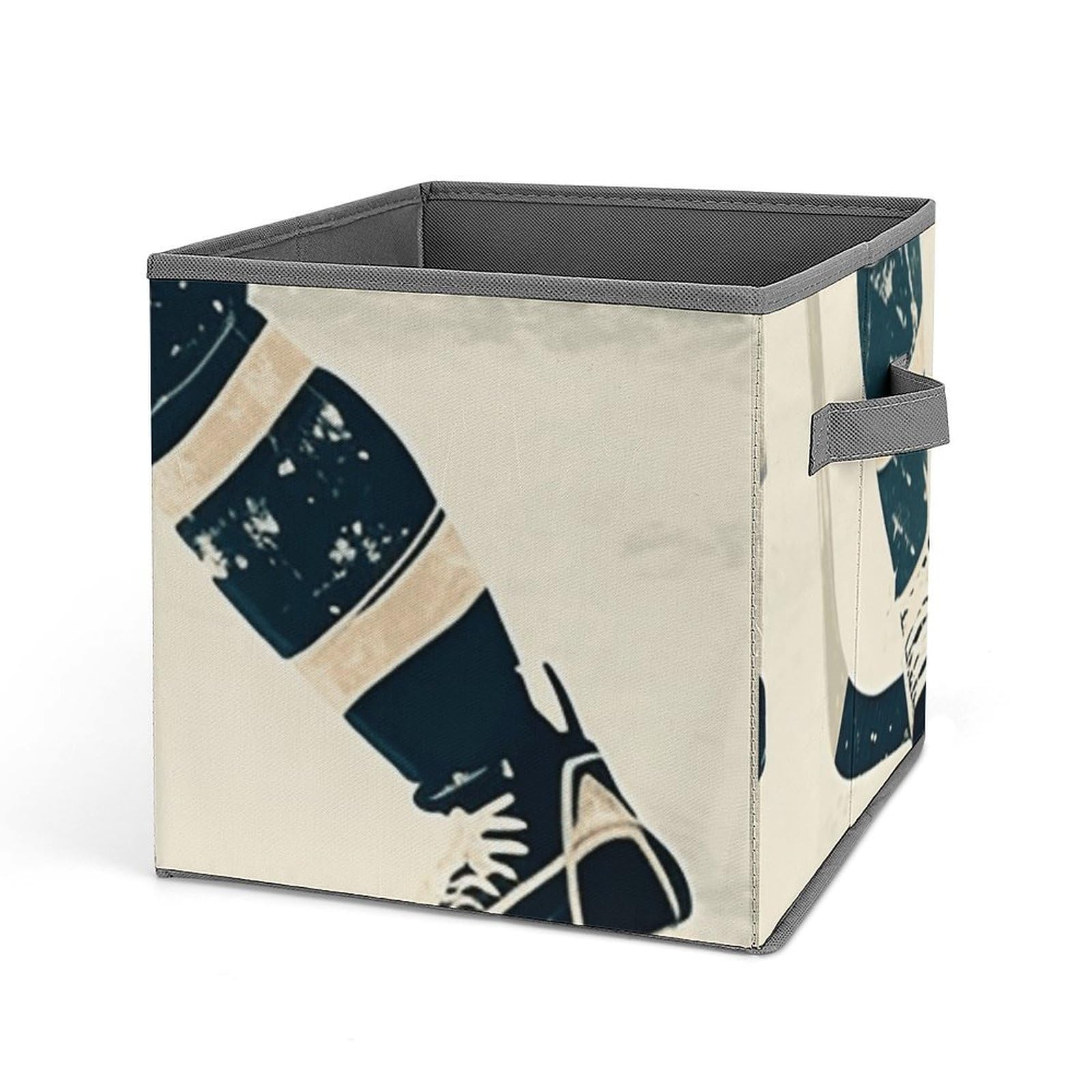 Cube de rangement pliable hockey imprimé bac pour vêtements et jouets