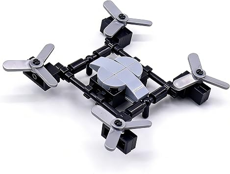 Dual-Color Drone Building Blocks Toy, Weapon Pack Military Toy Set, Educational Construction Model Kit, Compatible with Major Brands