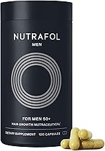 Nutrafol Men 50+ Hair Growth Supplements, Clinically Tested for Visibly Thicker Hair and Scalp Coverage, #1 Dermatologist-Recommended Hair Growth Supplement Brand - 1 Month Supply