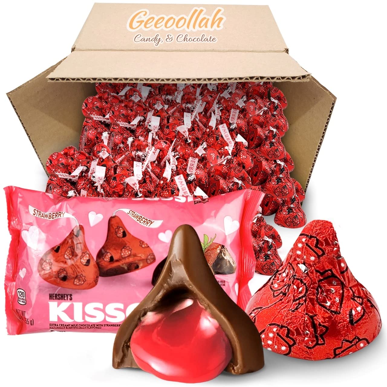 Hershey Kisses (Chocolate Dipped Strawberry 1lb 2oz
