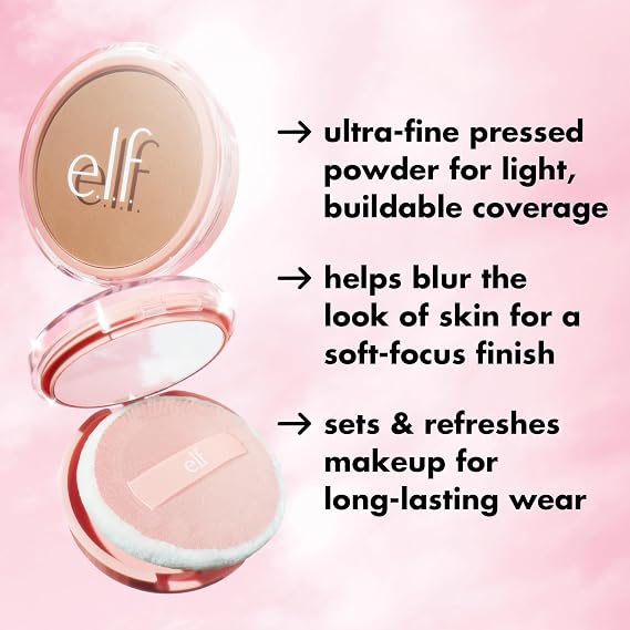 e.l.f. Halo Glow Powder Filter, Deep Neutral | Ultra-fine Finishing Powder, Smooths The Look of Pores & Fine Lines, Creates A Soft-Focus Glow, Vegan & Cruelty-Free