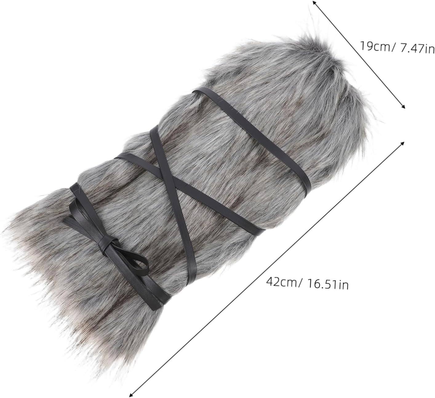 Fluffy Strap Leg Cover Women's Leg Warmers Leg Warmers Fur Viking Accessories Men Plush Leg Guards