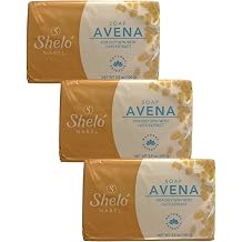 Shelo Nabel Avena Oats Extract Soap for Oily Skin, Natural Extracts, 3.5 oz, Pack of 3