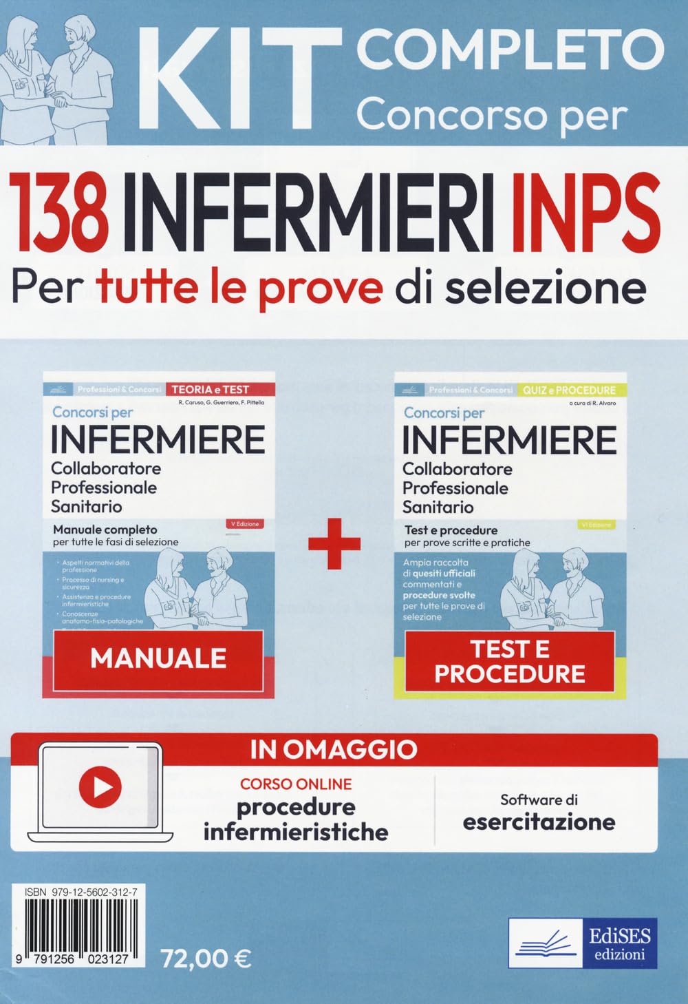 Kit Concorso Per 138 Infermieri Inps. Manuale, Test E Procedure Per Tutte Le Prove Di Selezione. Con Software Di Simulazione - 4