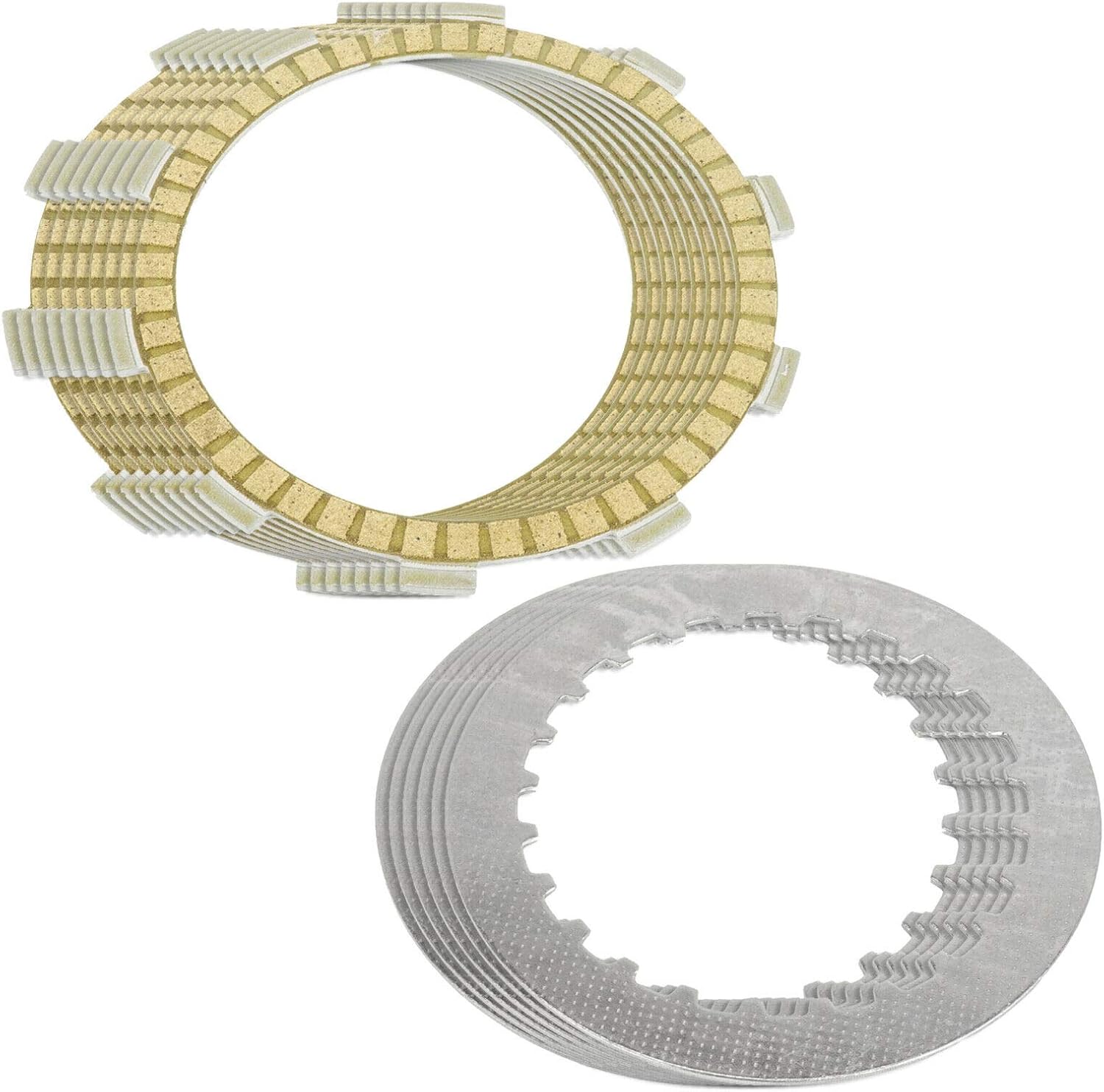 Caltric Clutch Friction and Steel Plates Kit compatible with Honda CRF250R 2004 2005 2006 2007