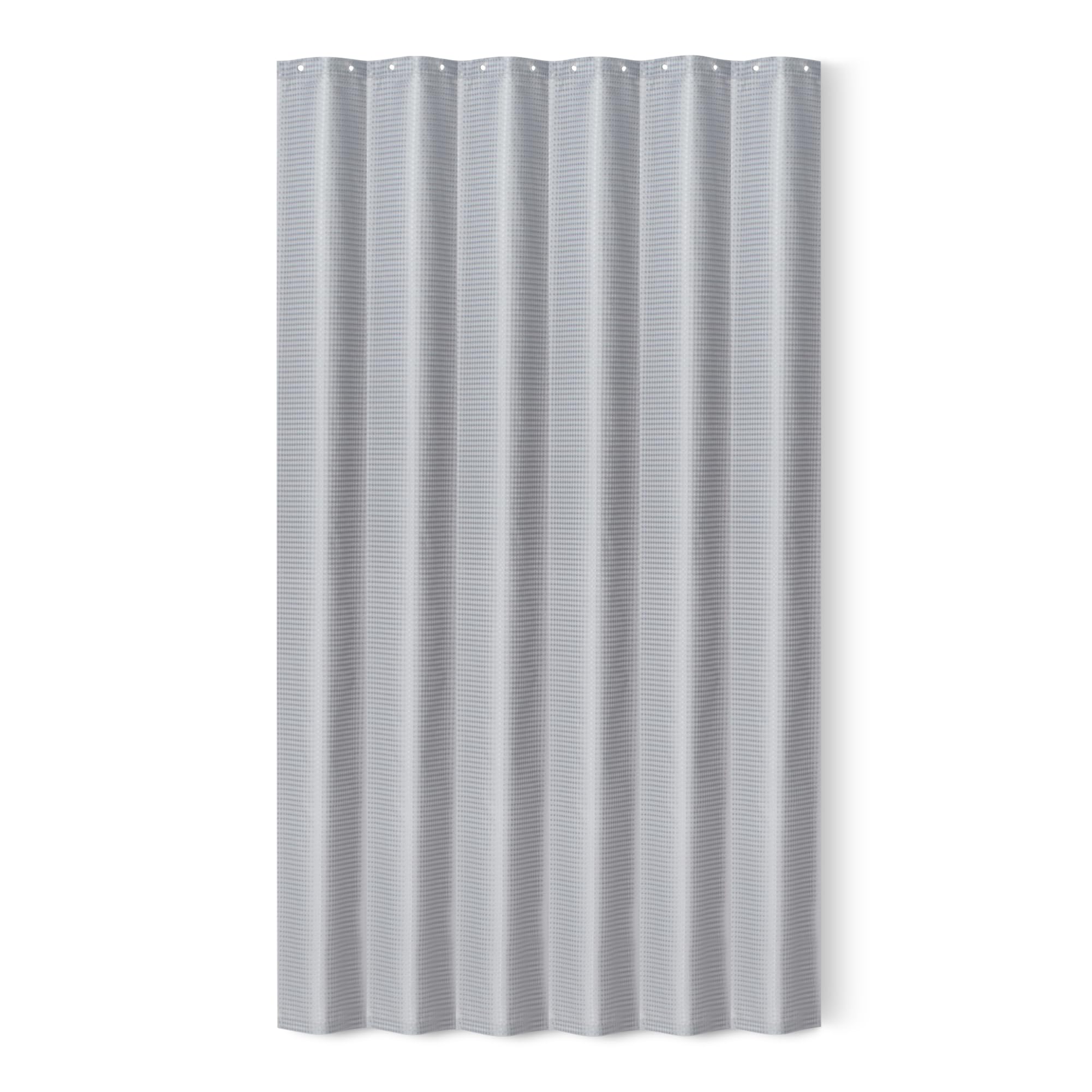 Amazon Basics Modern Style Polyester Shower Curtain, Quick-Drying, 182.9x182.9 cm, White — view 7