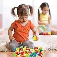 Vista 5 de Bbiamsleep Juego de rompecabezas de plástico original en 3D, bola mágica, juego de rompecabezas de cadena y resistente inteligencia para niños