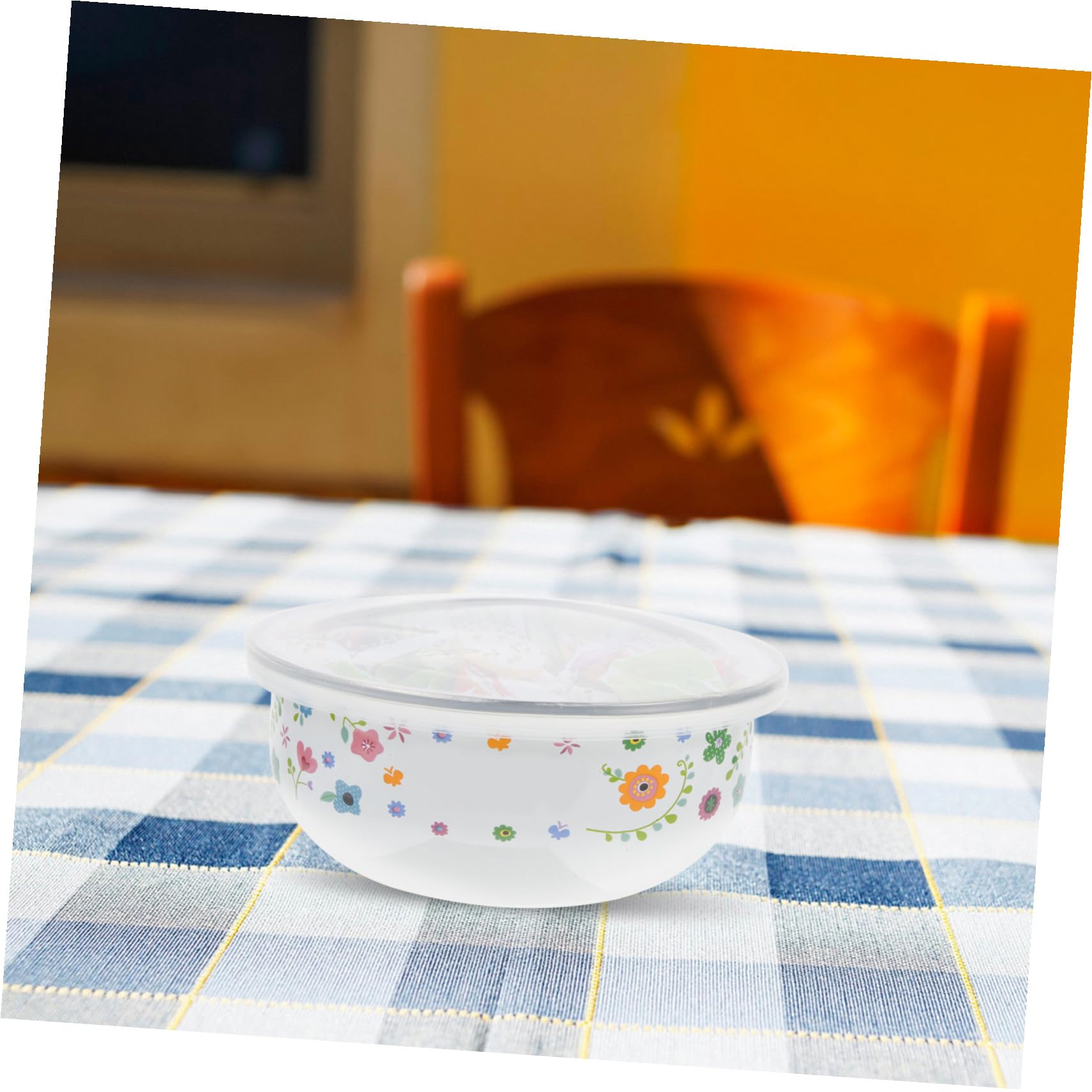 UPKOCH Set Contenitori Smaltati Con Coperchio 7.5In Ciotole Rotonde Per Insalata Frutta Noodles Conservazione Freschezza Casa Ristorante