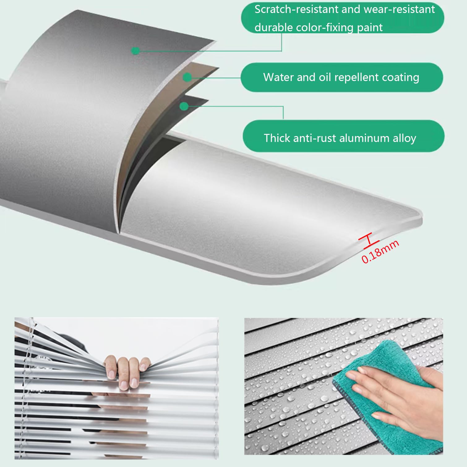 Tende Veneziane Tenda Veneziana in Alluminio Lamella da 25mm, Tenda Parasole,Impermeabili,Protezione Solare,Schermo per Privacy,per Interno ed Esterno,Larghezza x Altezza (65x150cm)
