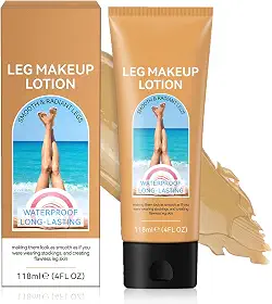 Maquiagem À Prova D'Água Pernas E Corpo, Base Corporal De Longa Duração Que Aperfeiçoa A Pele, Não Transfere E Cobre Varizes, Pele Negra, Cicatrizes E Tatuagens. Tom Médio Brilhante, 118 Ml
