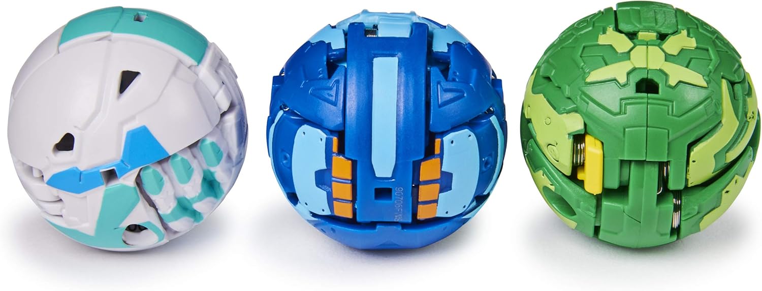 Bakugan Starter Pack 3-Pack, Aquos Goreene, Collectible Action Figures, for Ages 6 and up