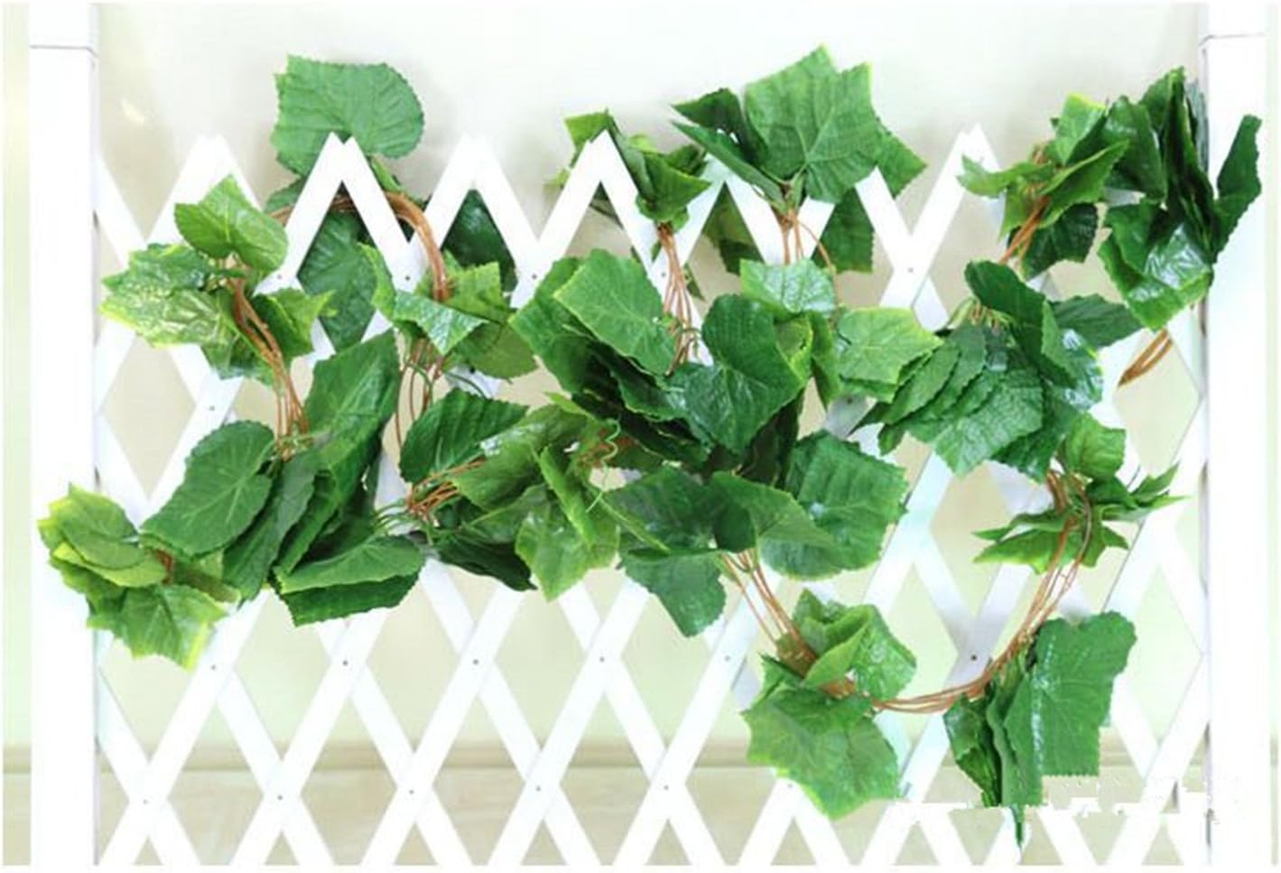 Botius 38 Ft - 5 Strands Autumn Artificial Grape Leaf Garland Fall Decoration for Home Wedding Wall Party
