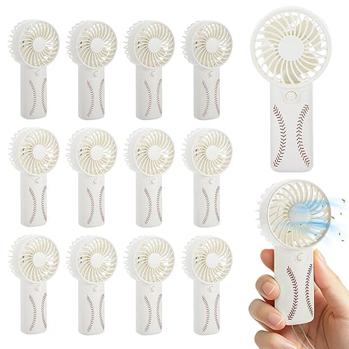 12pcs Baseball Team Gifts Mini Portable Fan - Handheld Fans