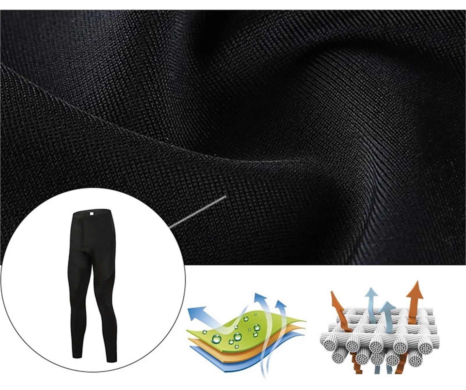 Babero De Ciclismo For Hombres En Invierno, Pantalones Cálidos A Prueba Viento Y Felpa para Carretera