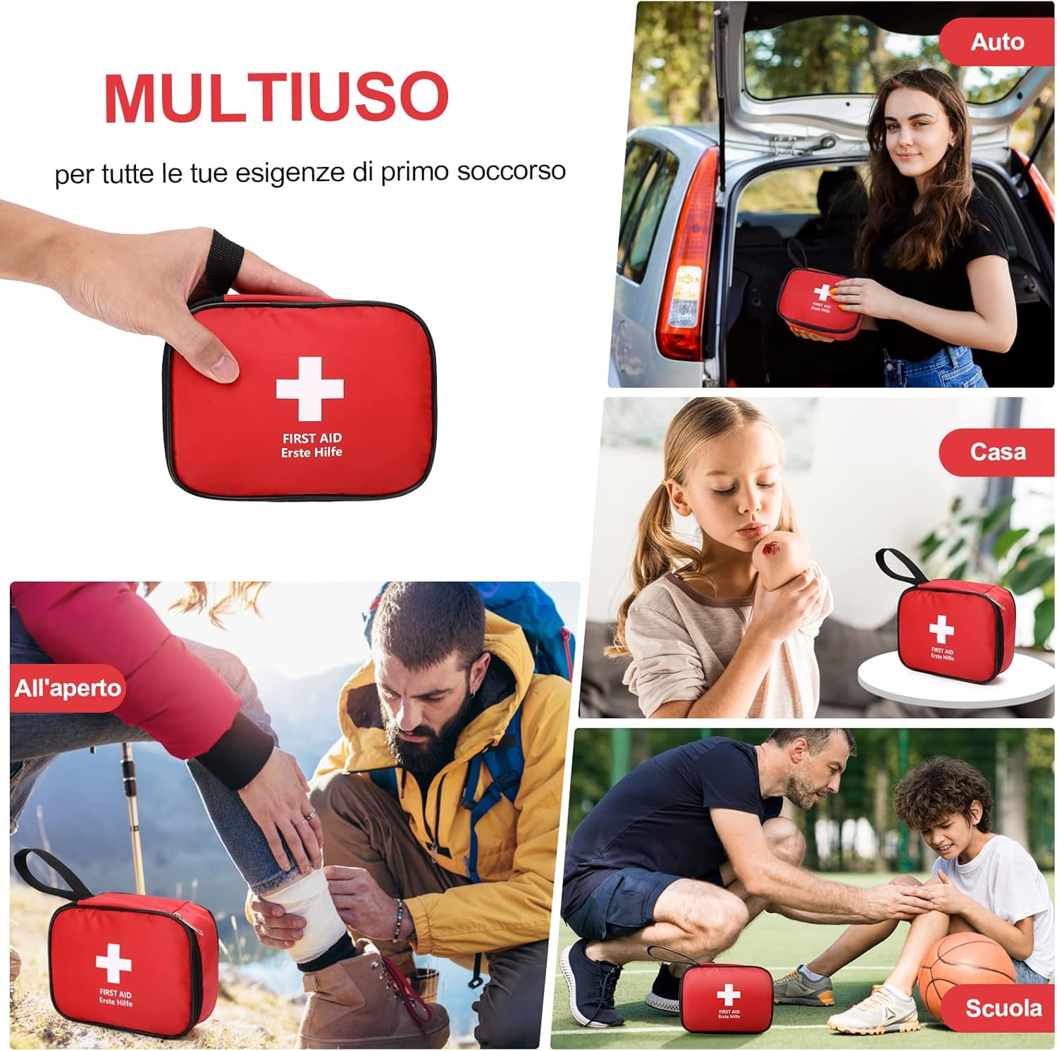 HONYAO® Kit di Pronto Soccorso Portatile 90 Pezzi immagine 4