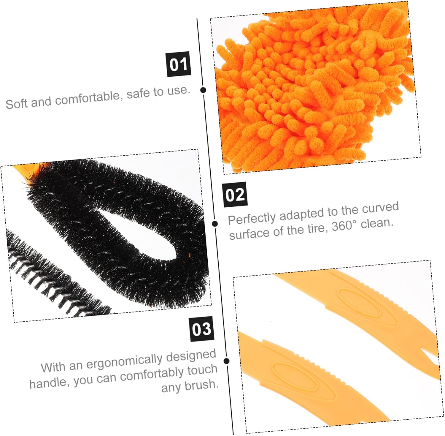 HANABASS 1set Bike Chain Washer Essential Cleaning Maintenance Tool for Ergonomic Design for Cleaning of Cassettes and Derailleurs for Mountain and Road