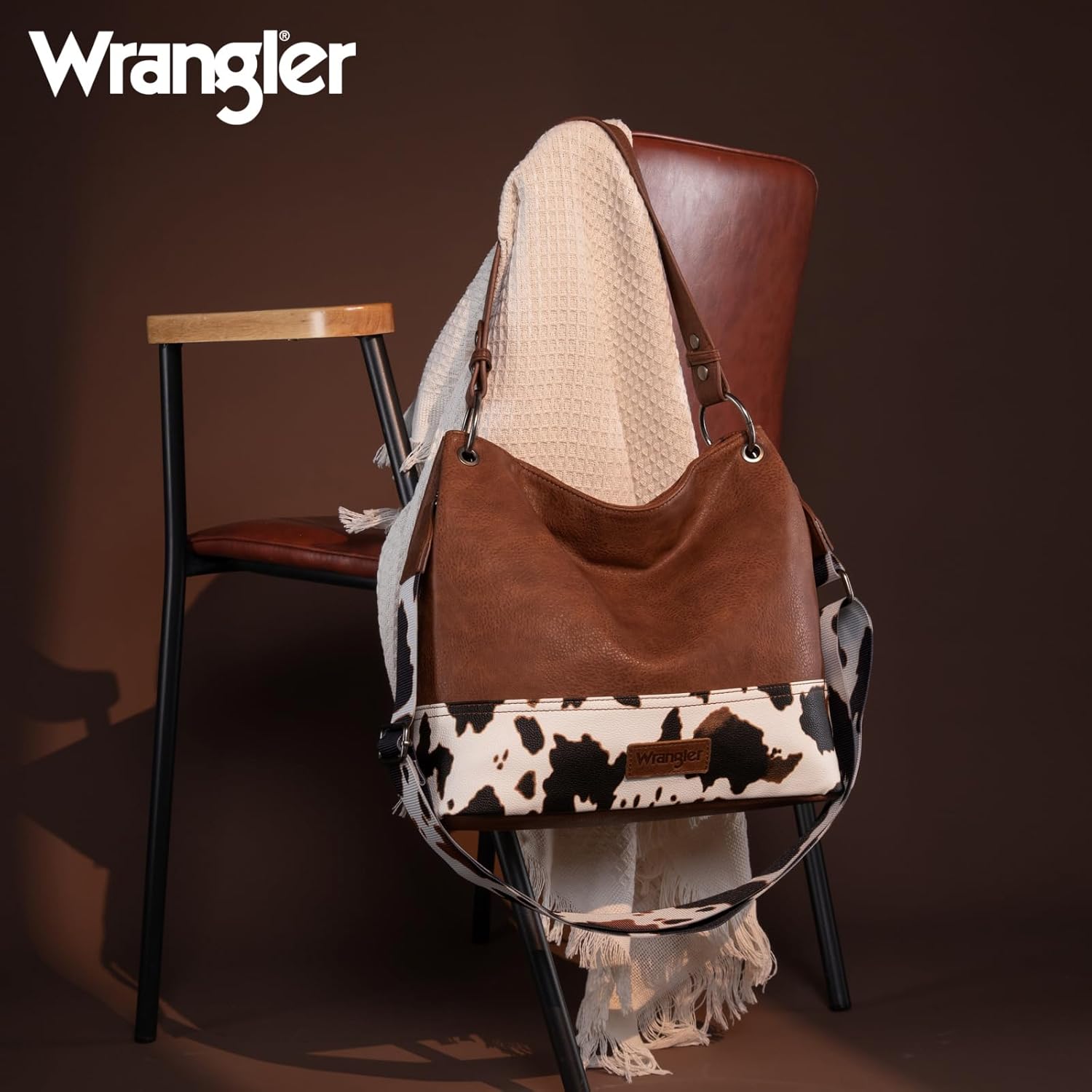 Wrangler Hobo Bags for Women Vegan Leather Top Handle Shoulder Purses and Handbags - Image 3