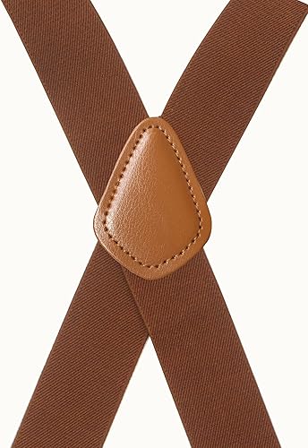 Miniatura 2 de Cedrainy Tirantes elásticos ajustables para hombres y mujeres con tirantes en la espalda en X para uso casual y formal